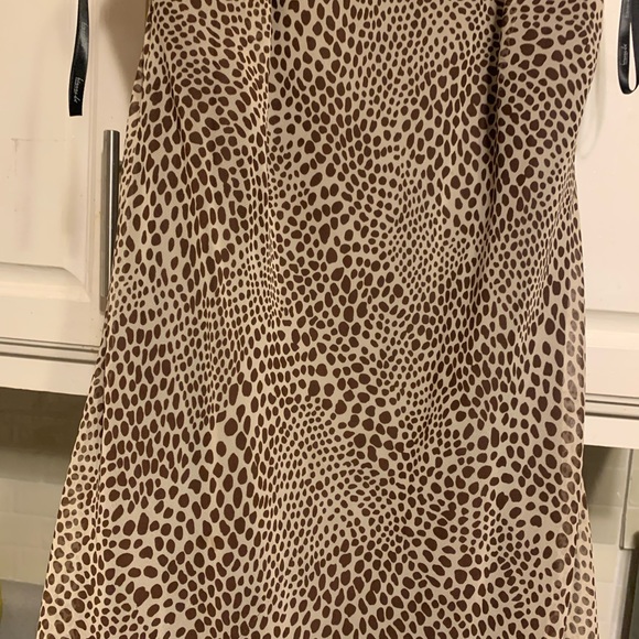 Chiffon Lined Leopard Dress evening cocktail party dress womens - Picture 7 of 12